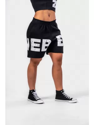 MUSCLE MOMMY 624 SCHWARZ Nebbia 6-Zoll-Sweatshorts