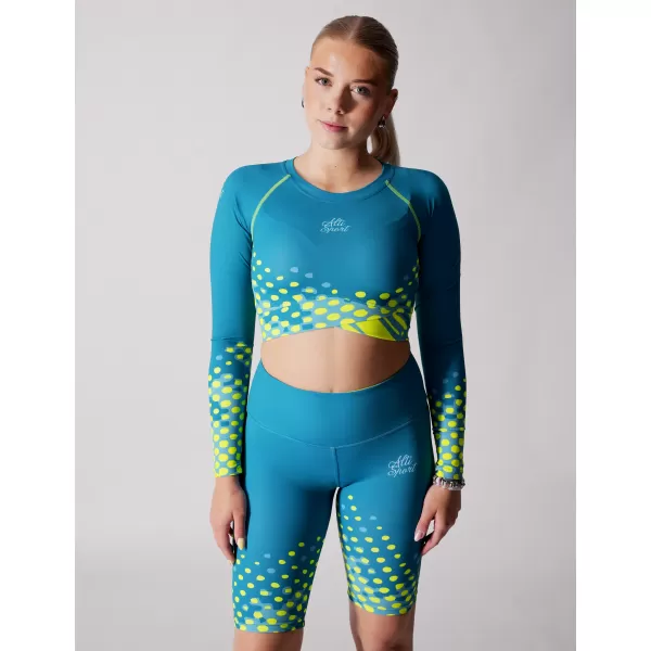  Funktionelle Erntedopie von Frauen ALTISPORT VOJ/ALW109TR04 EMERALD/FLUO GELB 