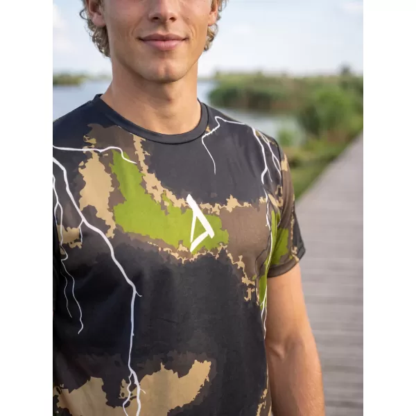  Männer funktionaler T -Shirt Premium ALTISPORT VOJ/ALM113TR01 MILITÄR 