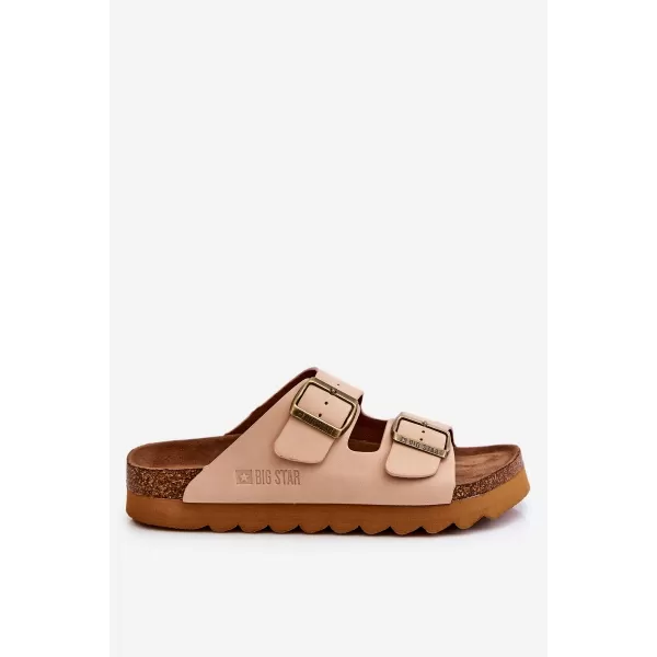  Damenhausschuhe BIG STAR LL274745 BEIGE Big Star Shoes 