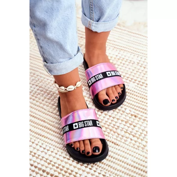  Modische Damenhausschuhe BIG STAR GG274008 ROSA Big Star Shoes 