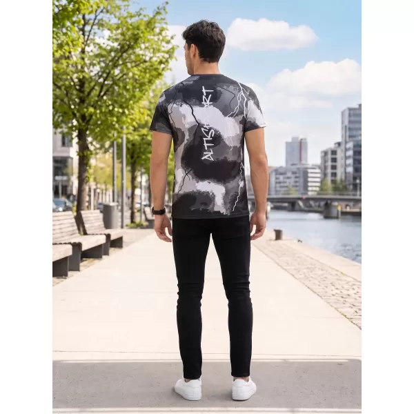  Männer funktionaler T -Shirt Premium ALTISPORT VOJ/ALM113TR01 GRAU 