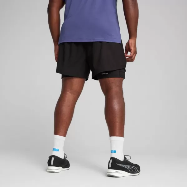  Shorts PUMA M RUN ULTRAWEAVE 2IN1 5"" SHORT​ 526635-01 SCHWARZ 
