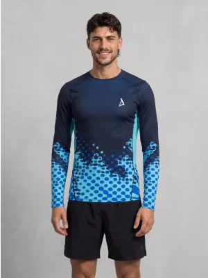 Funktionelle Kompression t -Shirt von Männern mit langarmiger Prämie ALTISPORT VOJ/ALM109TR03 KÖNIGLICH