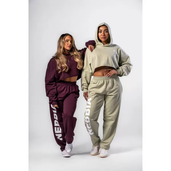  Lockere Baggy-Jogginghose BOYFRIEND STYLE 432 HELLGRÜN Nebbia 