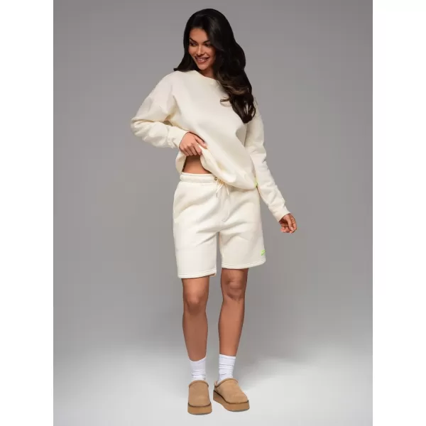  Sweatshirt + Shorts OMBRE Z108 CREME 