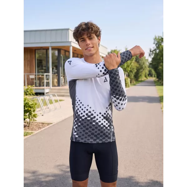  Funktionelle Kompression t -Shirt von Männern mit langarmiger Prämie ALTISPORT VOJ/ALM109TR03 WEIß 