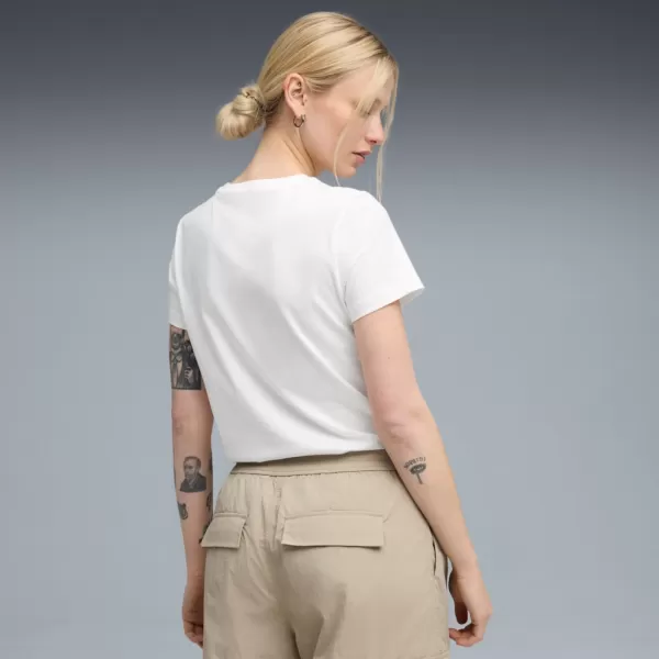  Hemd PUMA ESS METALLIC NO. 1 LOGO TEE 631536-52 WEIß 