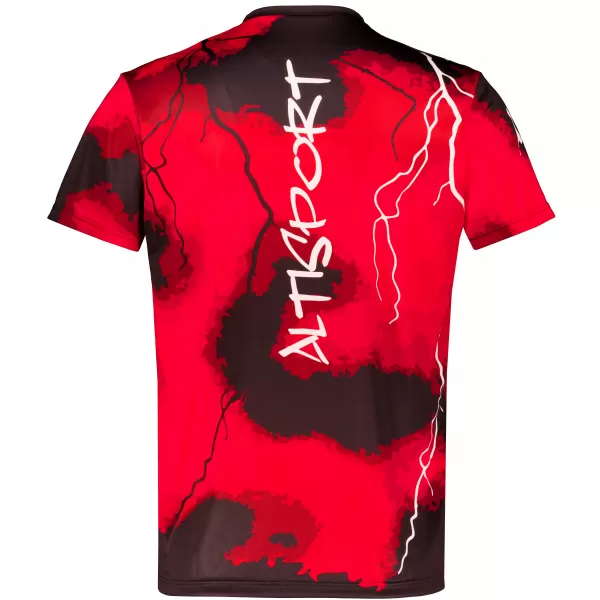  Männer funktionaler T -Shirt Premium ALTISPORT VOJ/ALM113TR01 ROT 