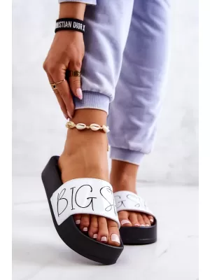 Damenmode-Hausschuhe BIG STAR JJ274A275 WEISS Big Star Shoes