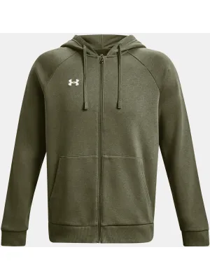 Herren-Sweatshirt UNDER ARMOUR RIVAL FLEECE FZ HOODIE 1379767-390 GRÜN