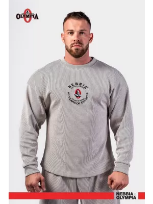 Übergroßer Kapuzenpullover ohne Kapuze SIGNATURE 797 LIGHT GREY Nebbia