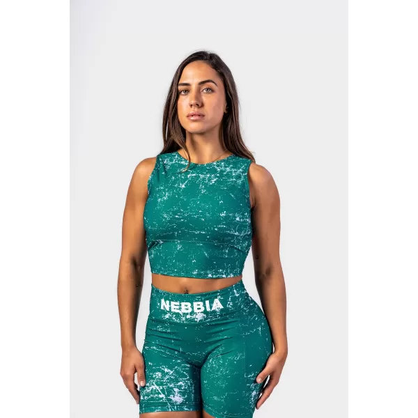  Crop Top ROUGH GIRL 617 GREEN Nebbia 