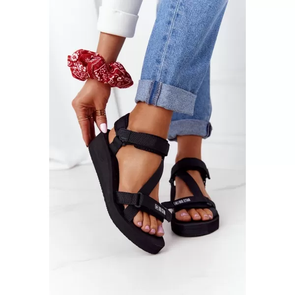  Damensandalen BIG STAR FF274A349 SCHWARZ Big Star Shoes 