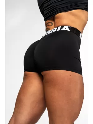 Fitness-Shorts mit hoher Taille GLUTE PUMP 240 BLACK Nebbia