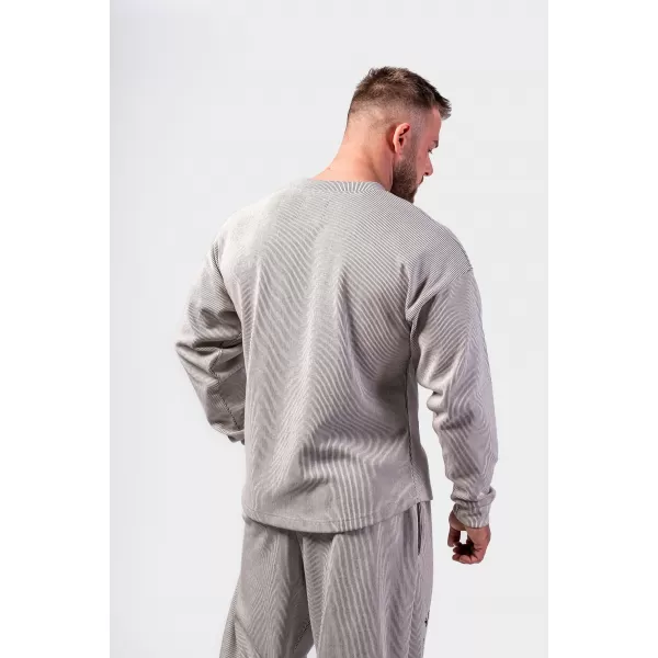  Übergroßer Kapuzenpullover ohne Kapuze SIGNATURE 797 LIGHT GREY Nebbia 