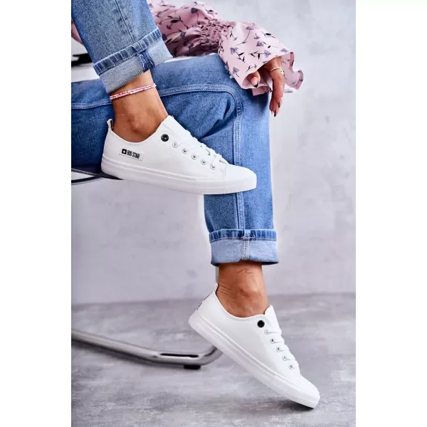  BIG STAR Damen-Sneaker KK274010 WEISS Big Star-Schuhe 