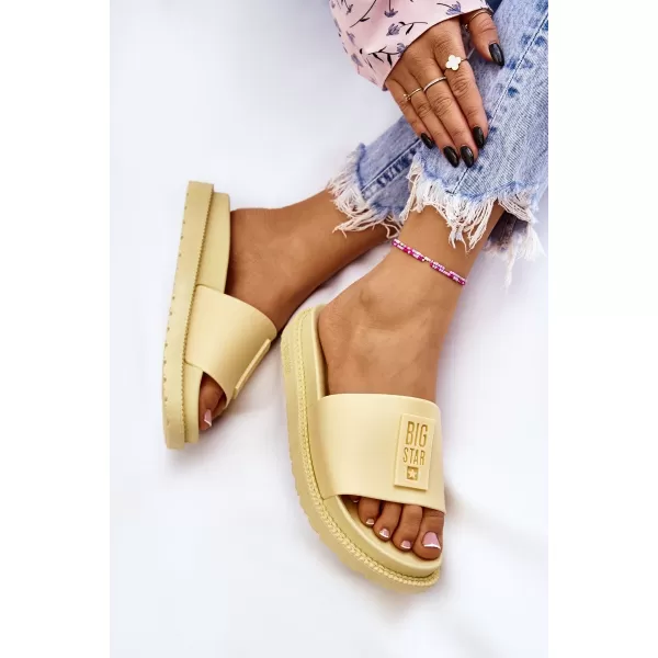  Damenhausschuhe BIG STAR JJ274A305 GELB Big Star Shoes 