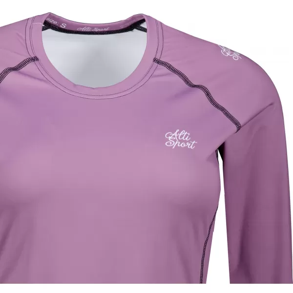  Frauen funktionales t -Shirt mit langen Ärmeln Premium ALTISPORT VOJ/ALW109TR03 LILA 