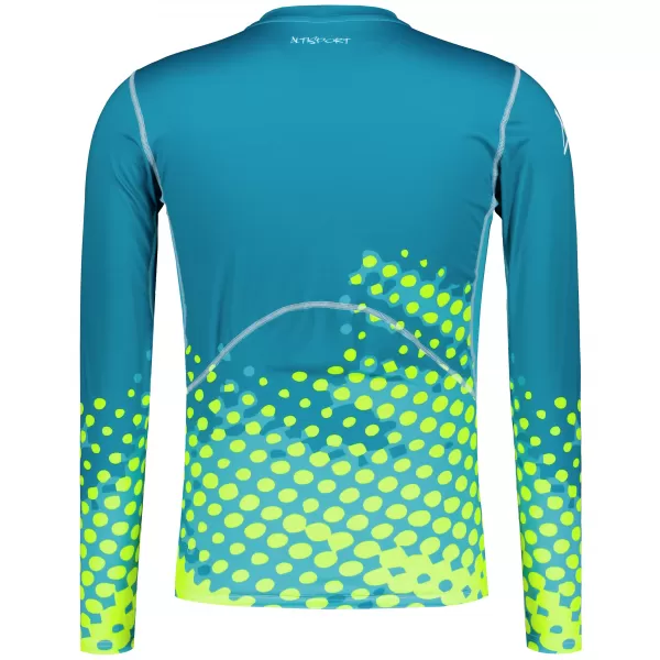  Funktionelle Kompression t -Shirt von Männern mit langarmiger Prämie ALTISPORT VOJ/ALM109TR03 EMERALD-FLUO 