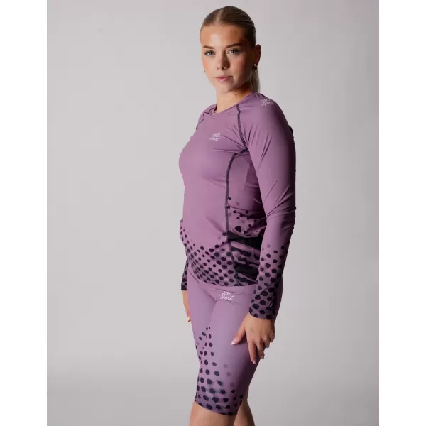  Frauen funktionales t -Shirt mit langen Ärmeln Premium ALTISPORT VOJ/ALW109TR03 LILA 