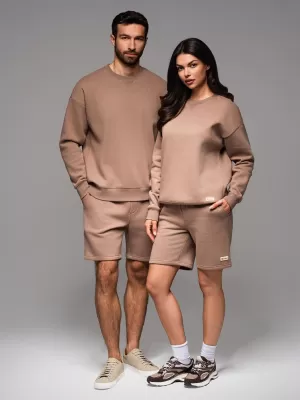 Sweatshirt + Shorts OMBRE Z108 BRAUN