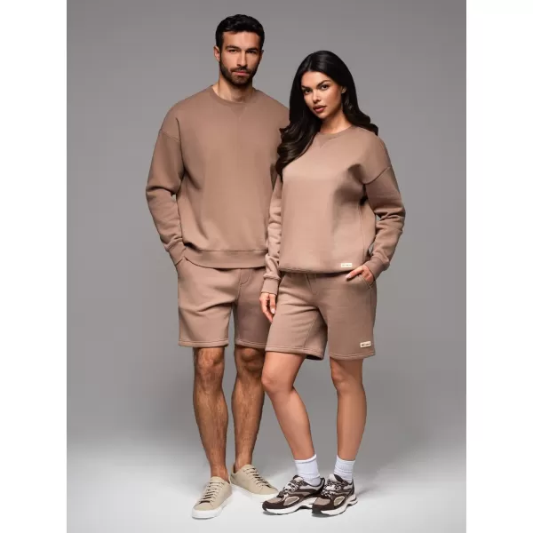  Sweatshirt + Shorts OMBRE Z108 BRAUN 