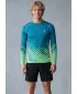 Funktionelle Kompression t -Shirt von Männern mit langarmiger Prämie ALTISPORT VOJ/ALM109TR03 EMERALD-FLUO
