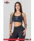 Gewaschener Sport-BH mit mittlerem Halt GOLDEN AGE 778 BLACK Nebbia