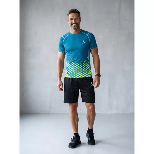  Funktionelle Kompression von Männern t -Shirt Premium ALTISPORT VOJ/ALM109TR04 EMERALD-FLUO 
