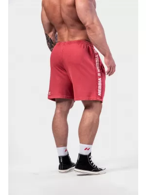 Gewaschene Trainingsshorts LEGEND 786 RED Nebbia