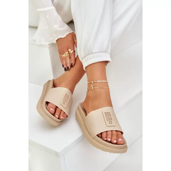  Damenhausschuhe BIG STAR LL274A210 BEIGE Big Star Shoes 