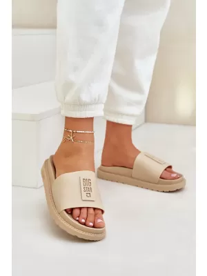 Damenhausschuhe BIG STAR LL274A210 BEIGE Big Star Shoes