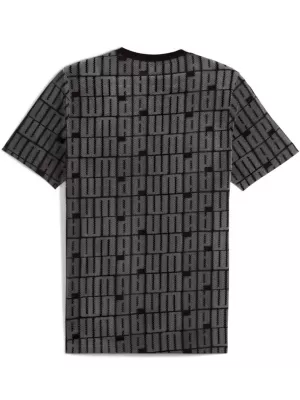 Herren-T-Shirt PUMA ESS LOGO LAB AOP TEE 688185-01 SCHWARZ