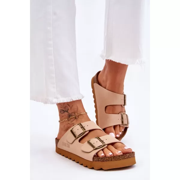  Damenhausschuhe BIG STAR LL274745 BEIGE Big Star Shoes 