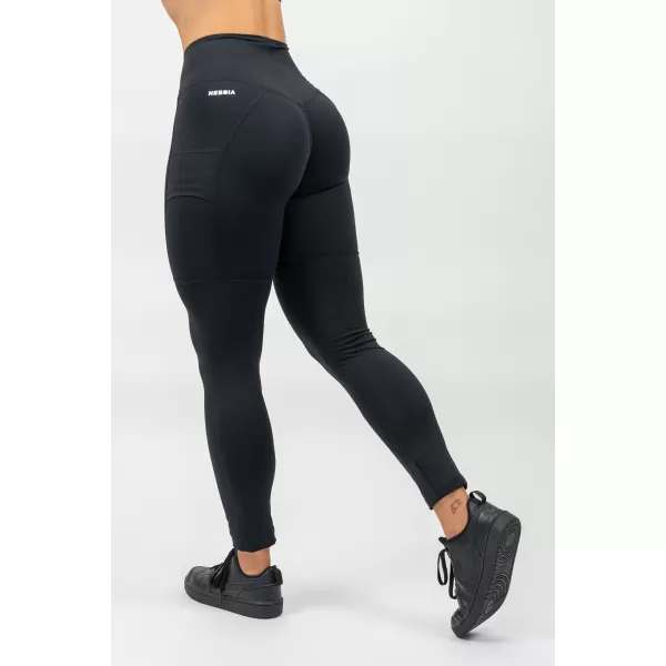  Leggings mit hoher Taille LEG DAY GOALS 248 SCHWARZ Nebbia 