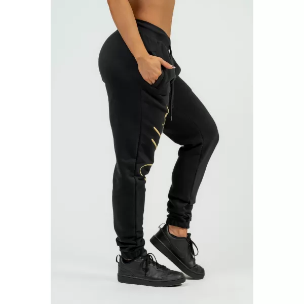  Damen Signature INTENSE 846 BLACK/GOLD Nebbia lockere Jogginghose 