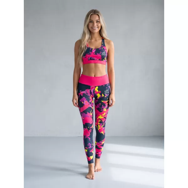  Frauenfunktional Sport Bra Premium ALTISPORT VOJ/ALW110POD01 PINK -BLACK 