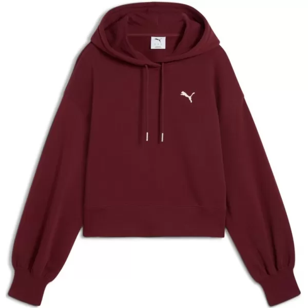  Damen Sweatshirt PUMA WARDROBE ESS RELAXED CROPPED HOODIE TR 629746-96 ROT 