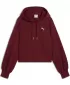 Damen Sweatshirt PUMA WARDROBE ESS RELAXED CROPPED HOODIE TR 629746-96 ROT