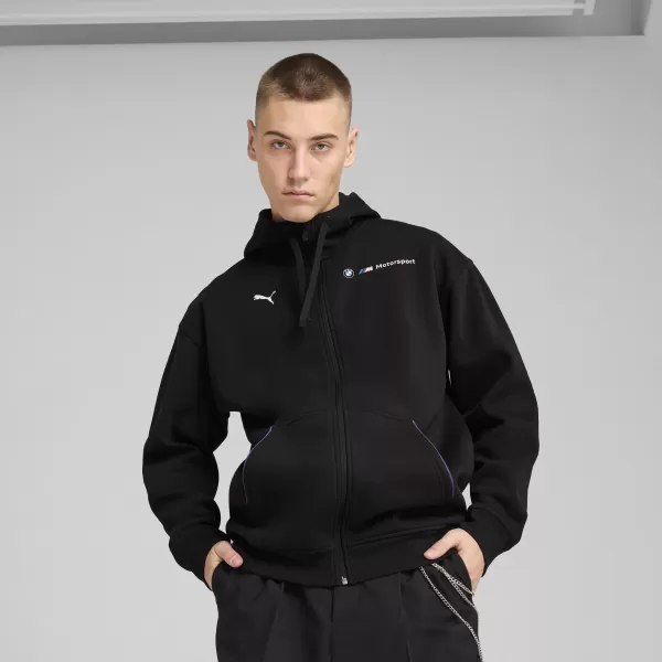  Herren -Sweatshirt PUMA BMW MMS ESS+ FZ HDED JACKET 630629_01 PUMA SCHWARZ 