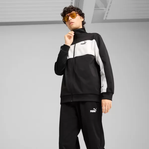  Herren-Set PUMA POLY COLORBLOCK SUIT 687304-01 SCHWARZ 