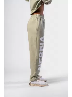 Lockere Baggy-Jogginghose BOYFRIEND STYLE 432 HELLGRÜN Nebbia