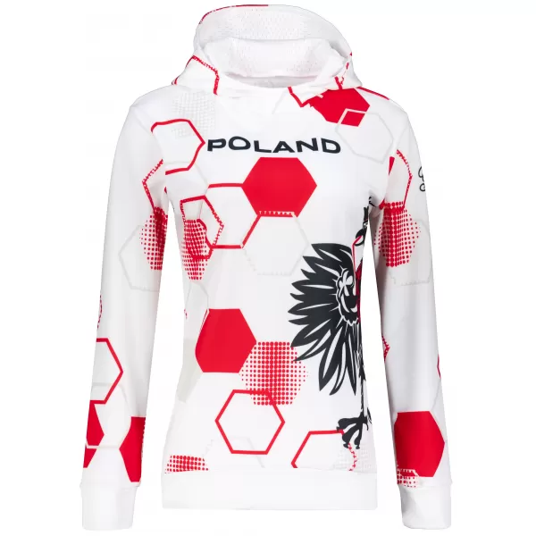  Funktionaler Sweatshirt -Prämie von Frauen ALTISPORT VOJ/ALW036PL/MI01 HEXA-WH 