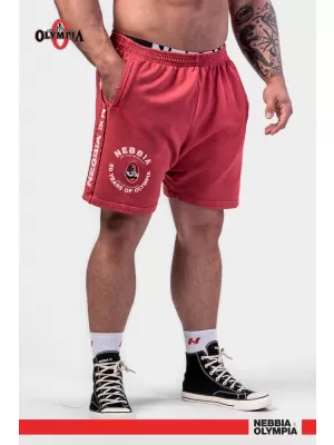 Gewaschene Trainingsshorts LEGEND 786 RED Nebbia