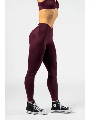 Figurformende Leggings mit V-förmiger Taille STRONG BEAUTY 425 DARK RED Nebbia