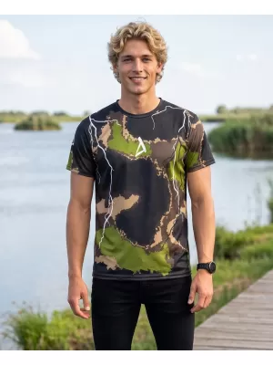 Männer funktionaler T -Shirt Premium ALTISPORT VOJ/ALM113TR01 MILITÄR