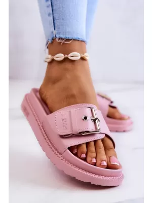 Modische Damenhausschuhe BIG STAR JJ274A308 ROSA Big Star Shoes