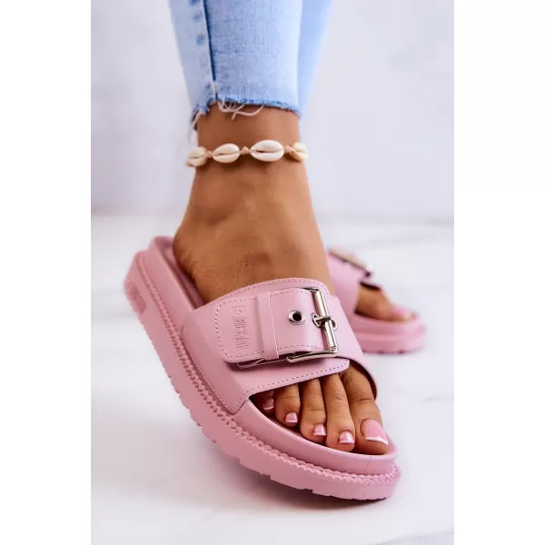  Modische Damenhausschuhe BIG STAR JJ274A308 ROSA Big Star Shoes 