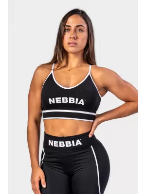 Sport-BH mit mittlerem Halt MY RULES 608 BLACK Nebbia
